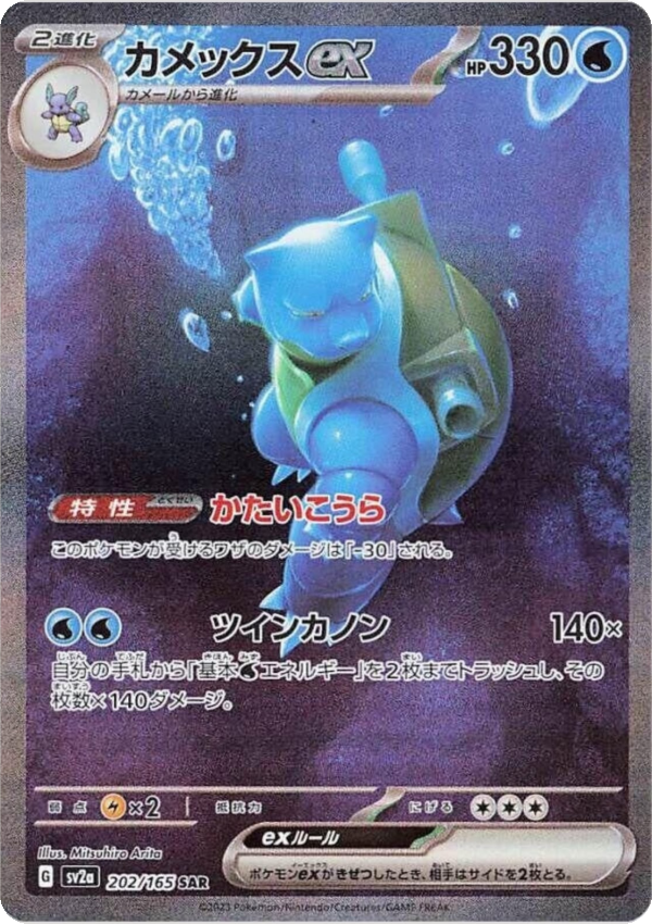 Blastoise ex #202/165