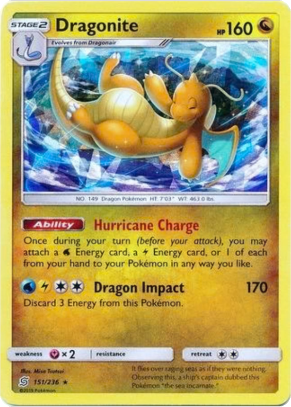 Dragonite (Cracked Ice Holo) #151/236