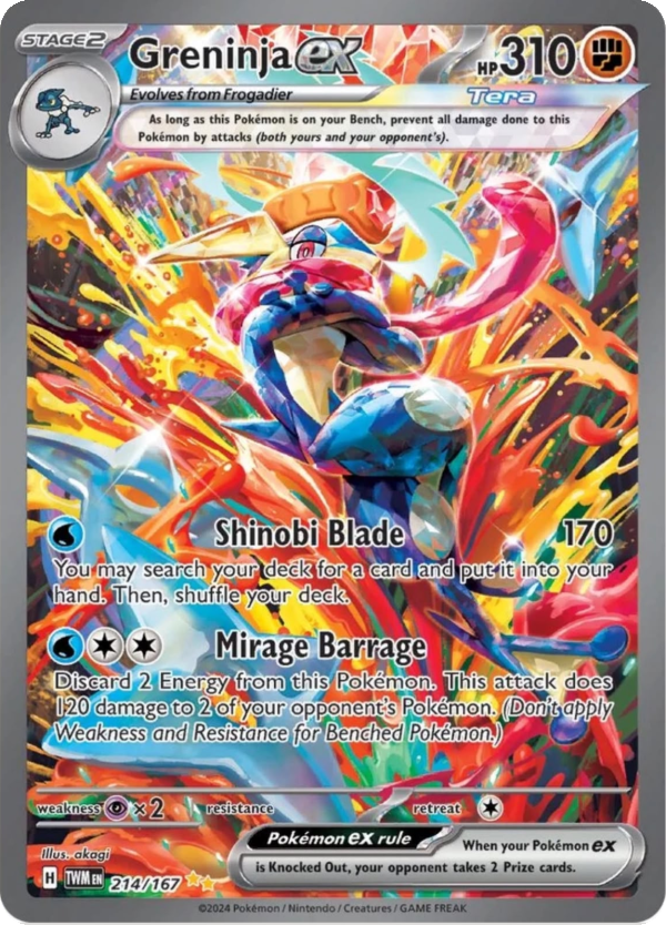 Greninja ex (214/167) (SV06: Twilight Masquerade)