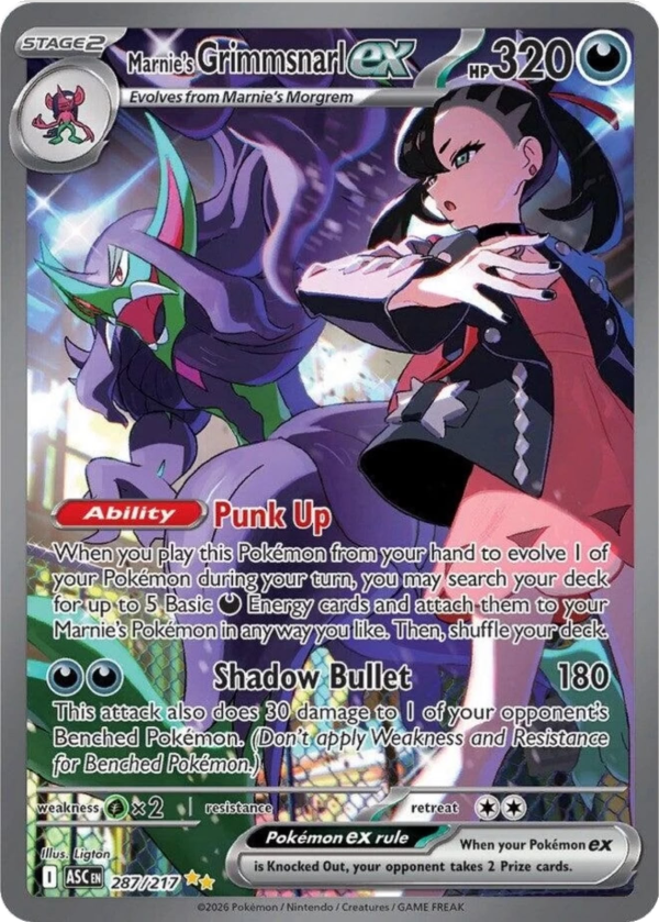 Marnie’s Grimmsnarl ex (Holofoil) #287/217