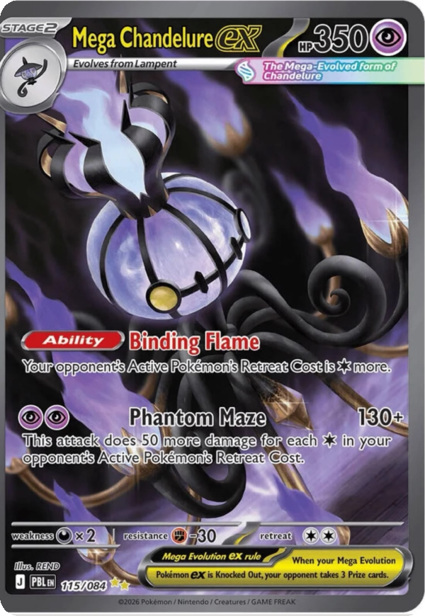 Mega Chandelure ex (Holofoil) #115/084