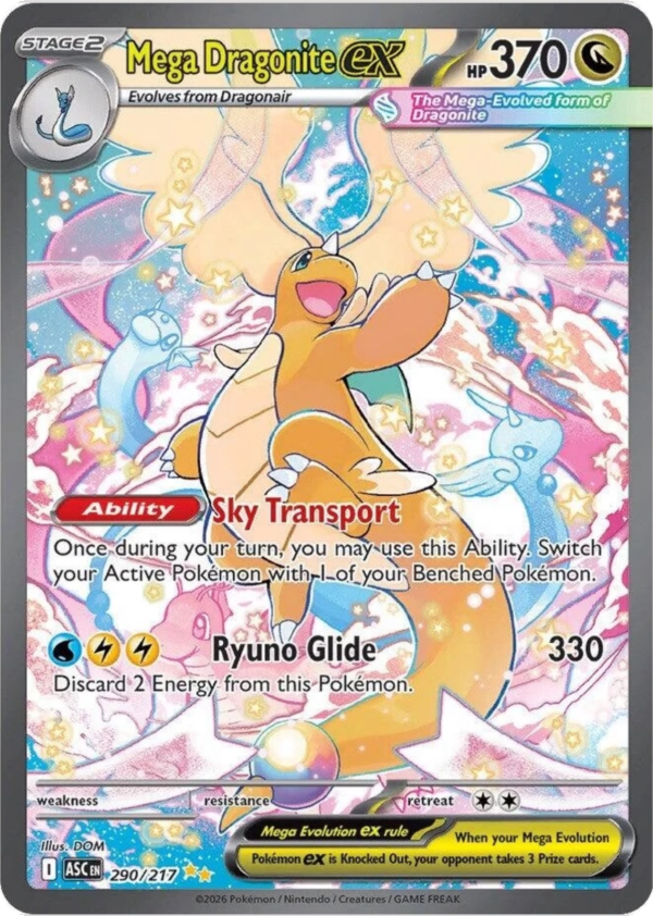Mega Dragonite ex (290/217) (Holofoil) (ME: Ascended Heroes)