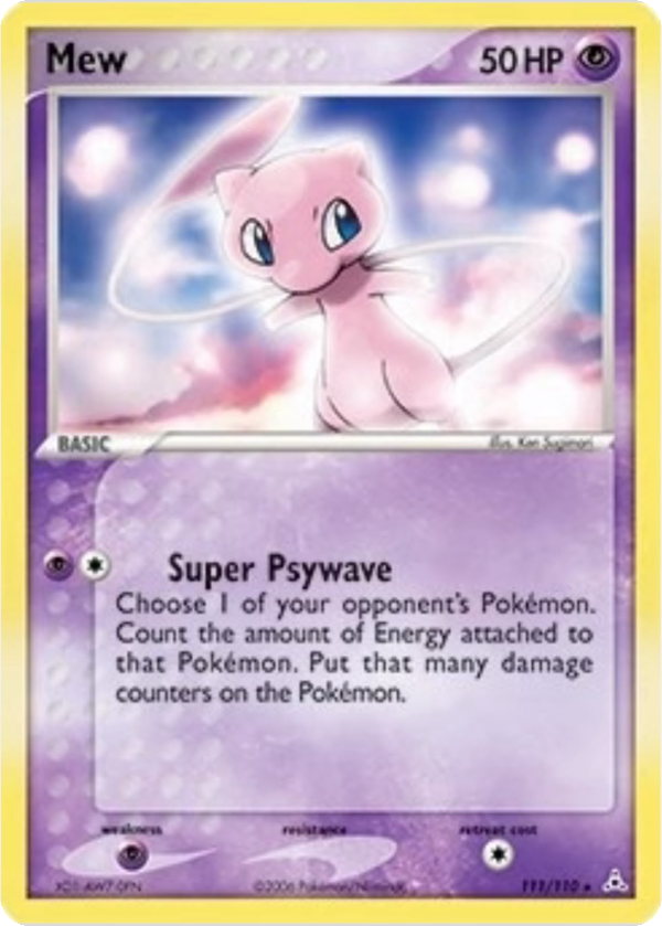 Mew (Non-Holo DVD Promo) #111/110