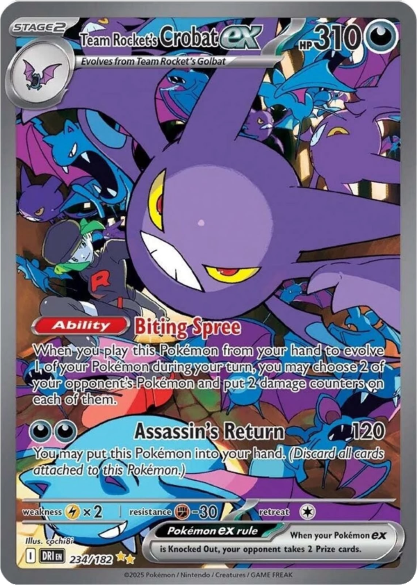 Team Rocket’s Crobat ex #234/182