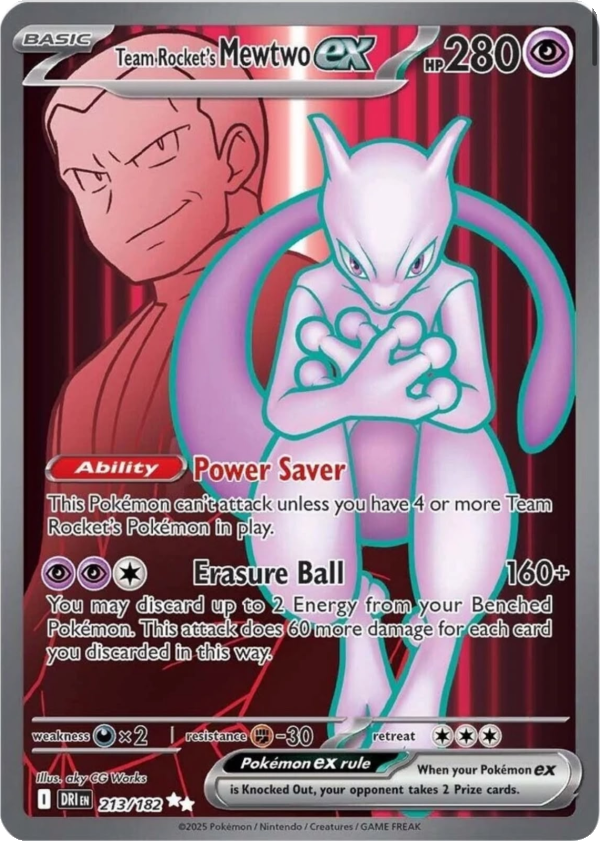 Team Rocket’s Mewtwo ex #213/182