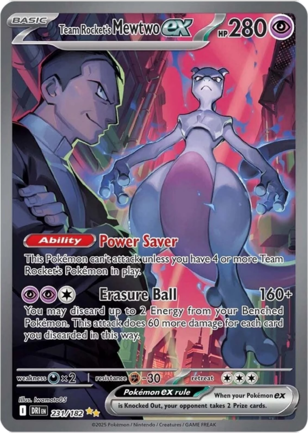 Team Rocket's Mewtwo ex #231/182