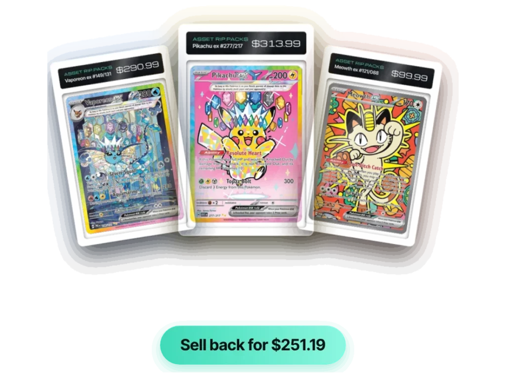 Cards in the Vault with a sell-back offer
